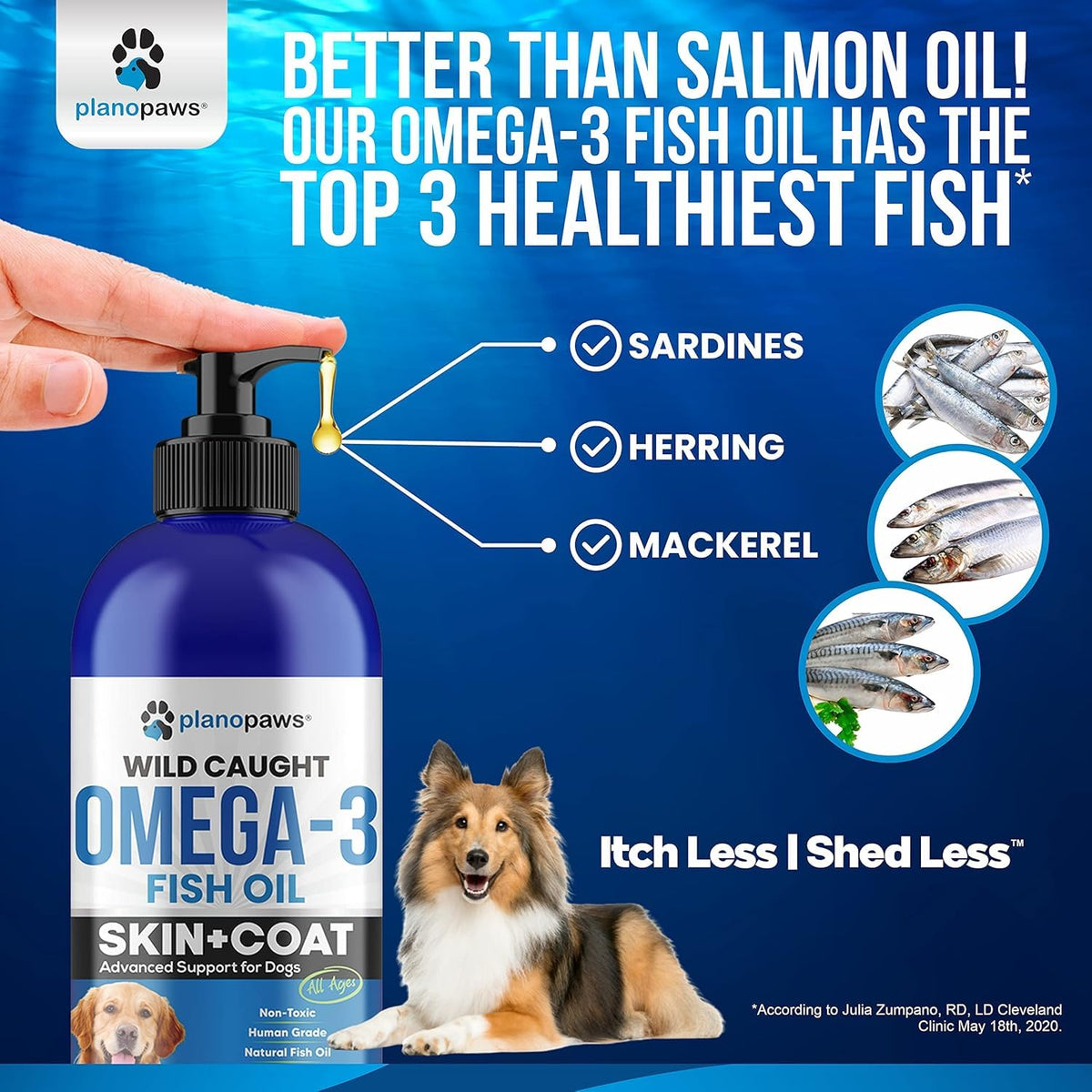 Omega 3 Fish Oil for Dogs – Liquid Fish Oil Supplement – Supports Skin & Coat, Joint Function & Overall Wellness – Easy to Serve – for All Breeds & Ages 🍁 All In One Marketplace Canada
