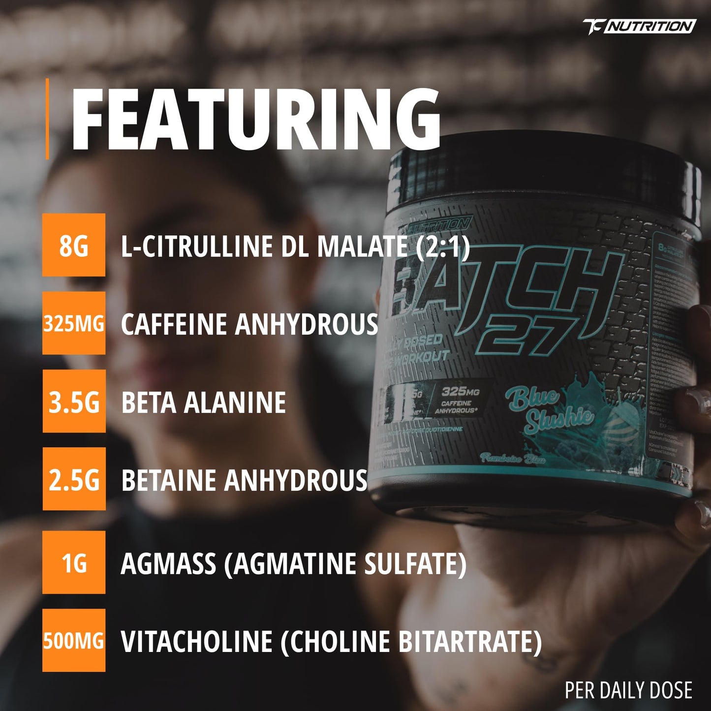 Batch 27 Pre Workout Powder - Nitric Oxide Booster & Preworkout for Men and Women w/Citrulline, Beta Alanine, Caffeine for Enhanced Energy, Endurance, & Reduced Fatigue - 40 Servings, Orange Cream 🍁 All In One Marketplace Canada