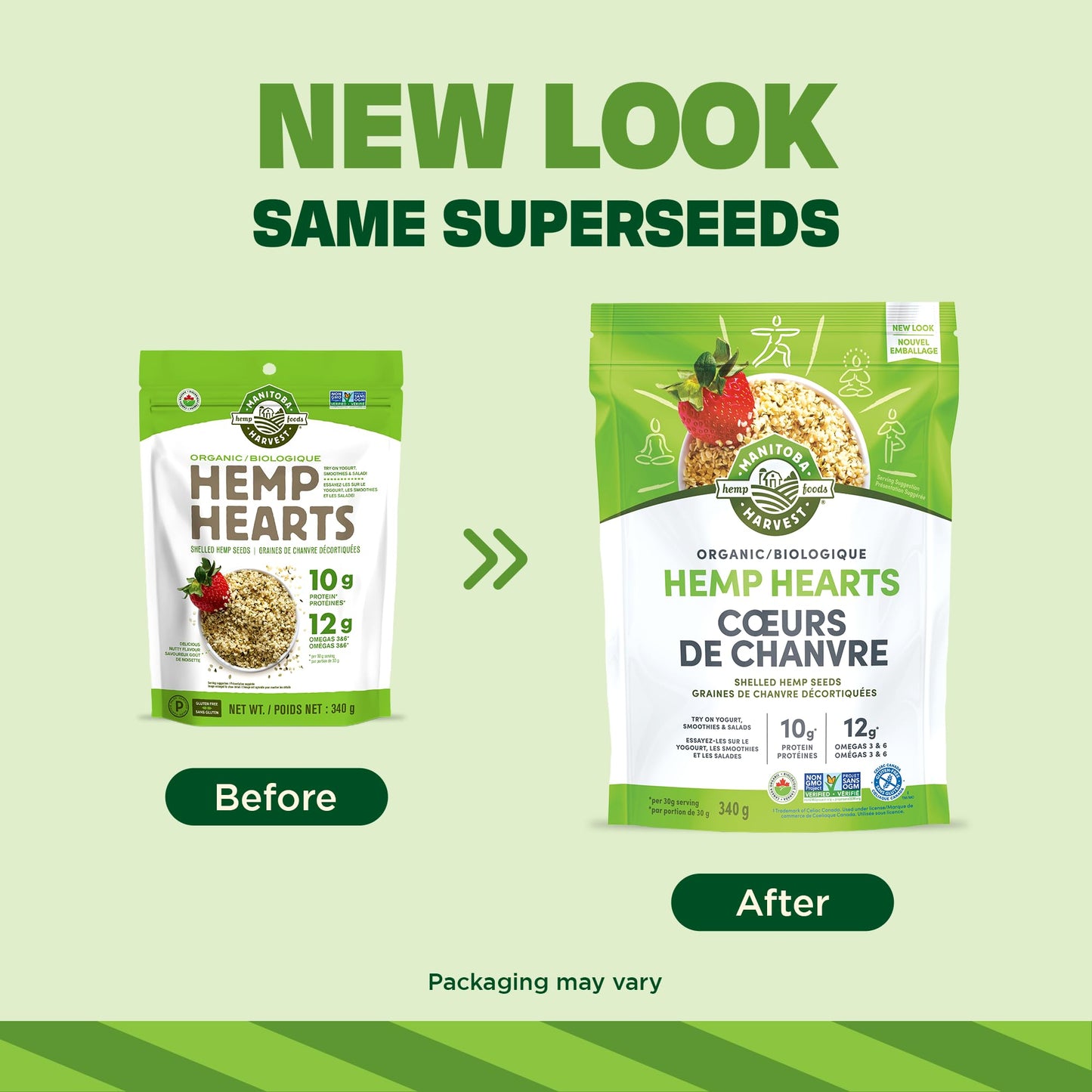 Manitoba Harvest Organic Hemp Hearts Shelled Hemp Seeds, 340g; 10g Plant-Based Protein & 12g Omegas per Serving, Whole 30 Approved, Vegan, Keto, Paleo, Non-GMO, Gluten Free 🍁 All In One Marketplace Canada