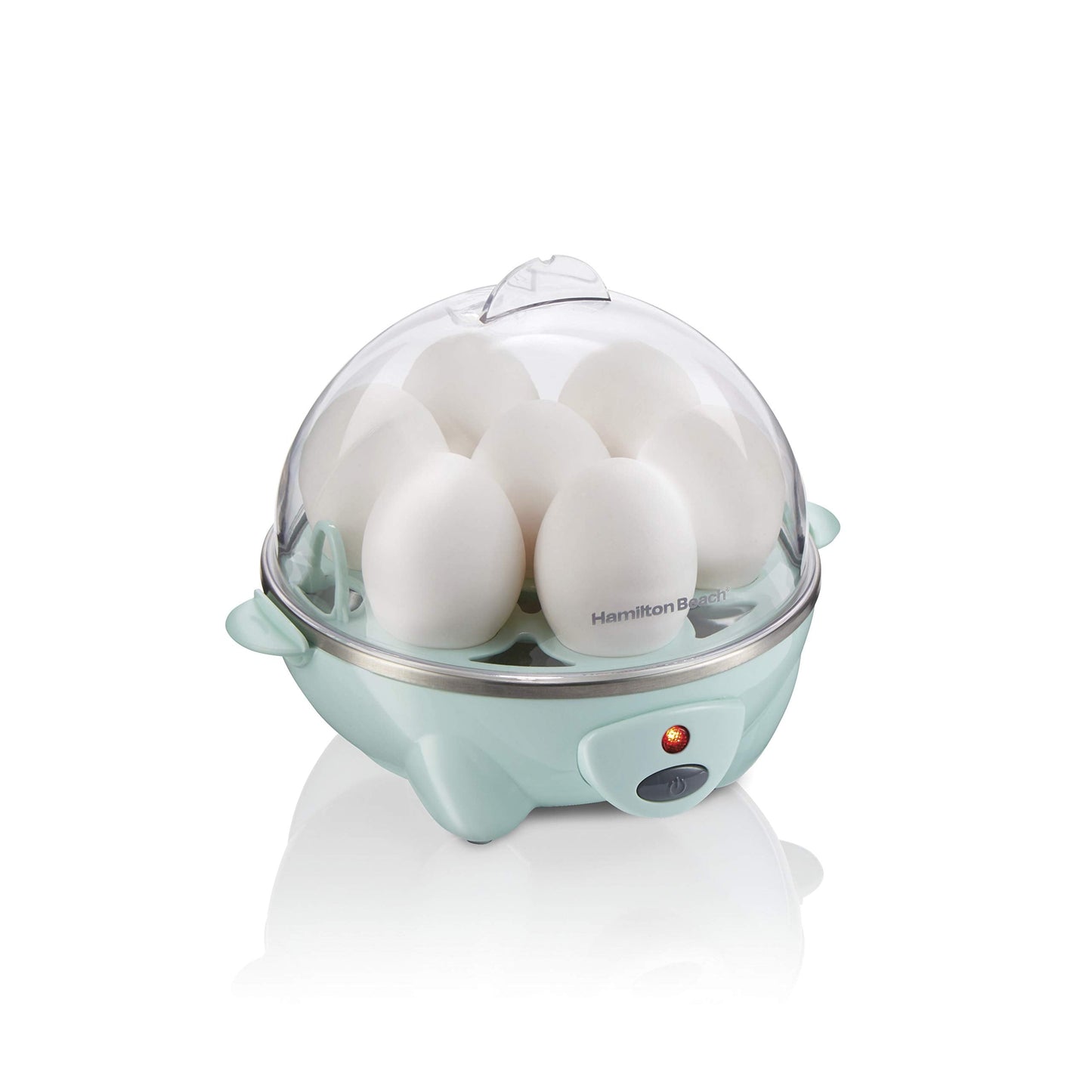 Hamilton Beach 3-in-1 Egg Cooker, Hard-Boiled, Poached, Omelets, 7 Egg Capacity, Teal, 25504G 🍁 All In One Marketplace Canada