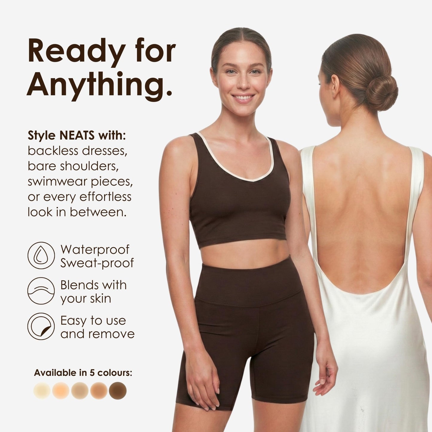 NEATS Nipple Covers for Women, Reusable & Hypoallergenic Nipple Pads, Adhesive Silicone Pasties Bra Champagne 🍁 All In One Marketplace Canada
