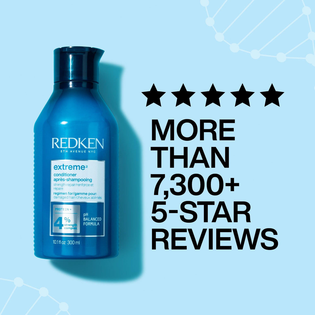Redken Extreme Conditioner For Damaged Hair, Strengthens And Repairs With Protein, Fortifies Weak Hair To Prevent Breakage, 300ml 🍁 All In One Marketplace Canada
