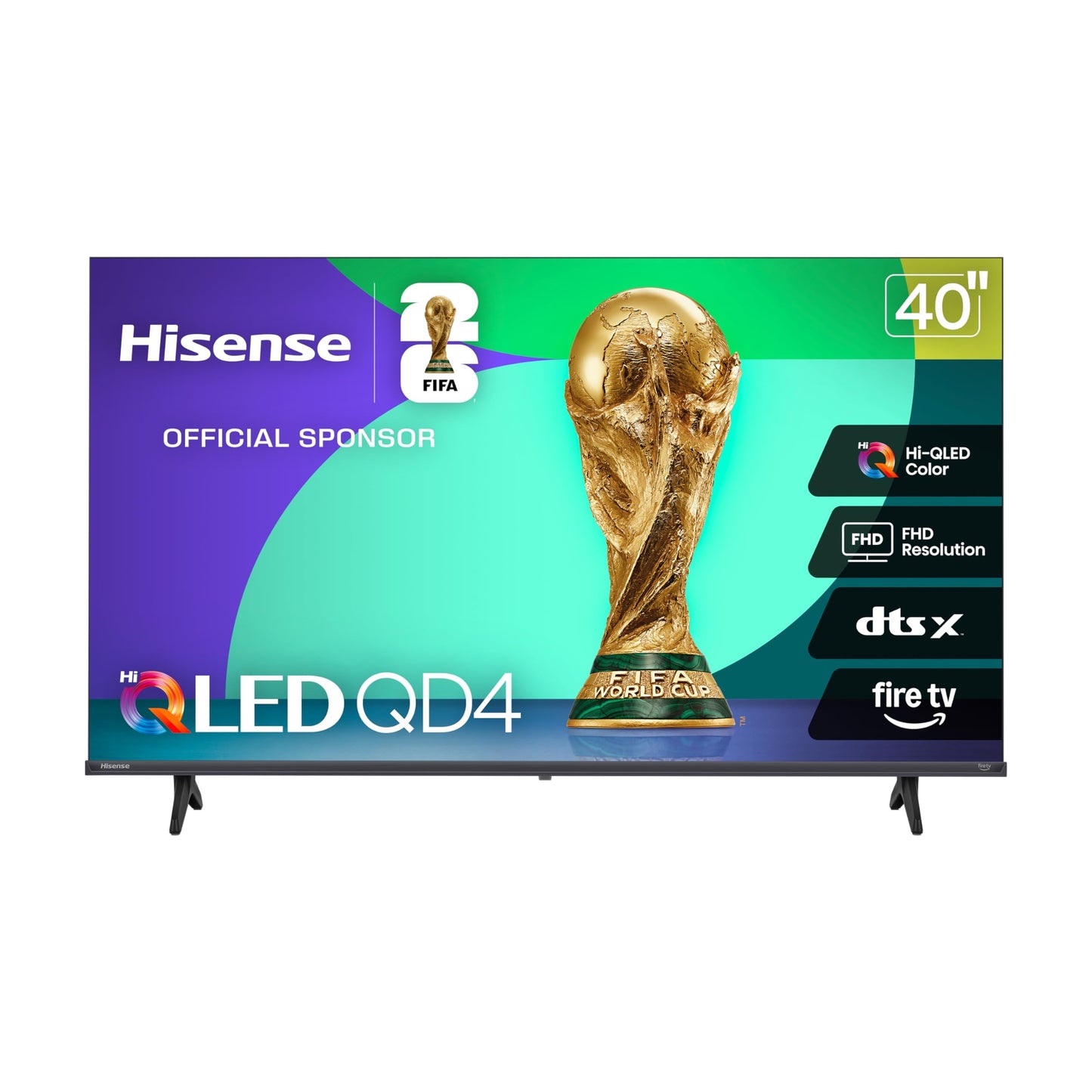 Hisense 40QD4SF - 40" Hi-QLED HD Smart Fire TV, Hi-QLED Color, Dolby Audio, Compatible with Alexa, Full Array LED, Slim Bezel Design (2026 Model) 🍁 All In One Marketplace Canada