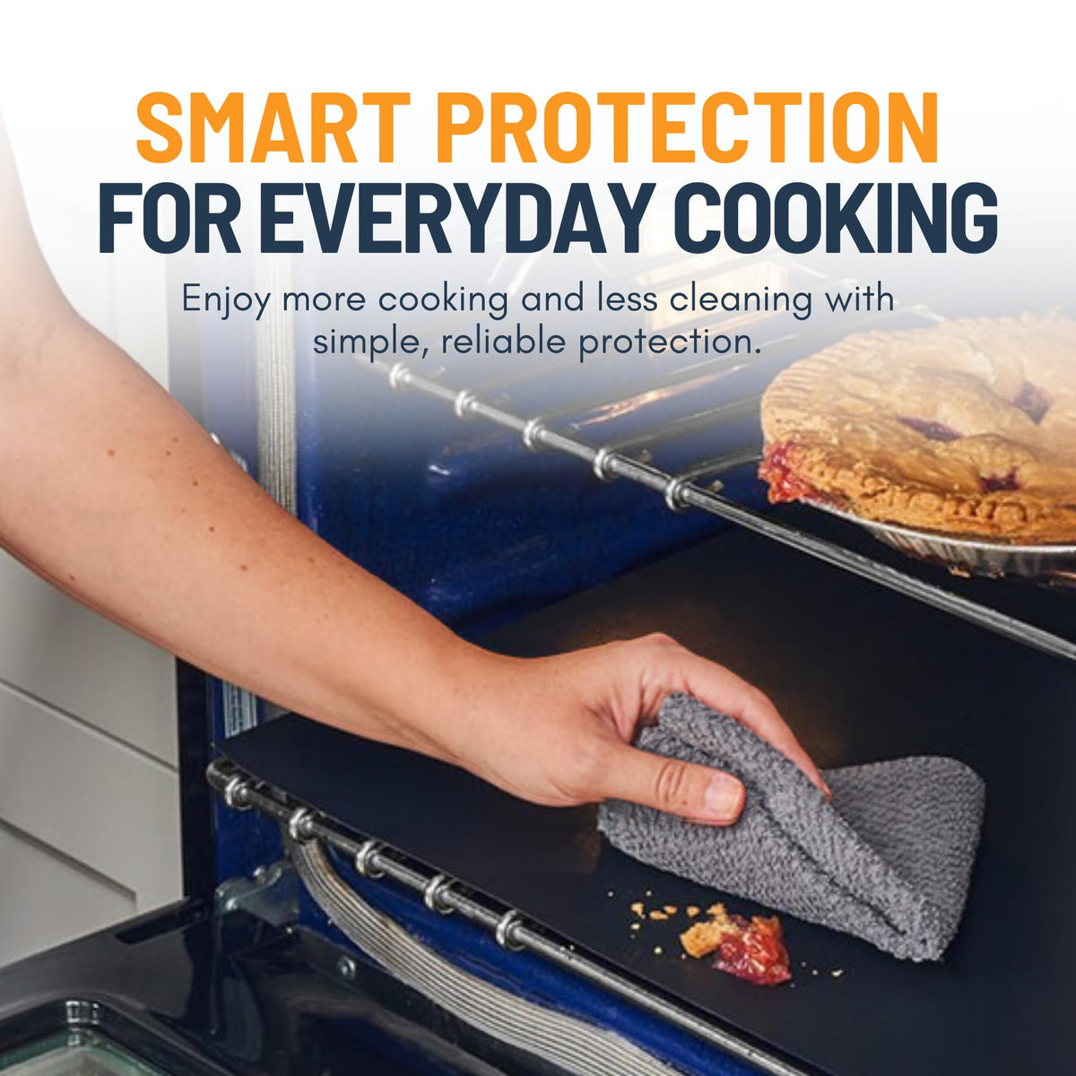 Oven Liners for Bottom of Oven - 3 Pack Large Heavy Duty Mats, 16.25”x23” Non-Stick Reusable Liner for Electric, Gas, Toasters, Grills - BPA & PFOA Free Kitchen Accessory to Keep It Clean (Black) 🍁 All In One Marketplace Canada
