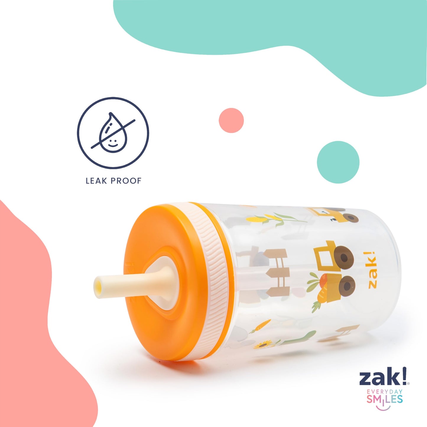 Zak Designs Toddler Cups for Travel or at Home, 15oz 2-Pack Durable Plastic Sippy Cups with Leak-Proof Design is Perfect for Kids (Sweet Berry, Lemon Zest) 🍁 All In One Marketplace Canada