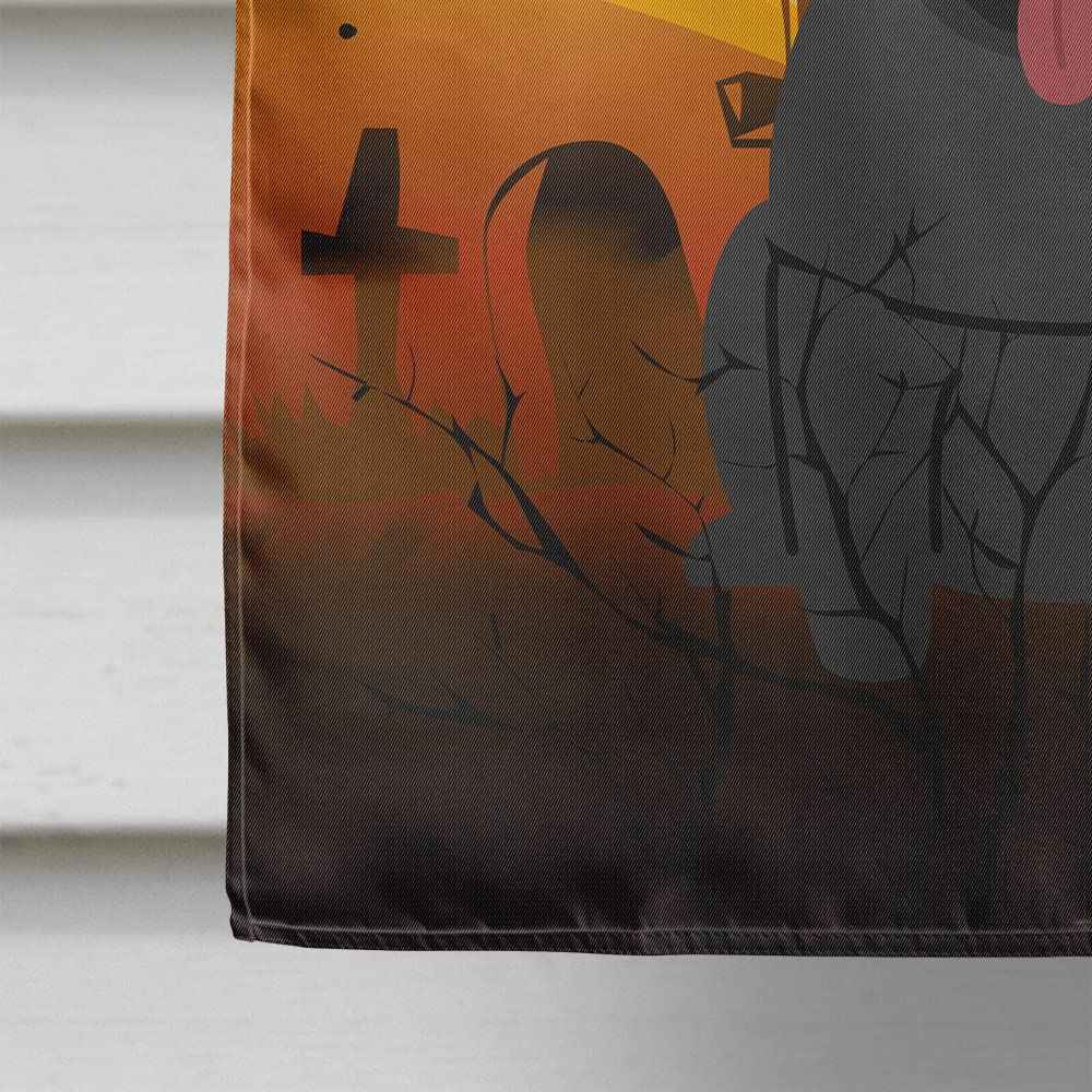 Caroline's Treasures BB4272CHF Halloween Pug Black Canvas House Size Flag, Large, Multicolor