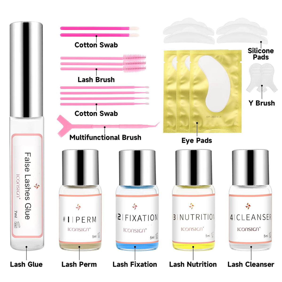 Lash Lift Kit - Eyelash Perm Kit - Professional Eyelash Curling Set - Glue Upgraded Version - Semi-Permanent Curling Perming Wave Suitable For Salon at Home (White) 🍁 All In One Marketplace Canada