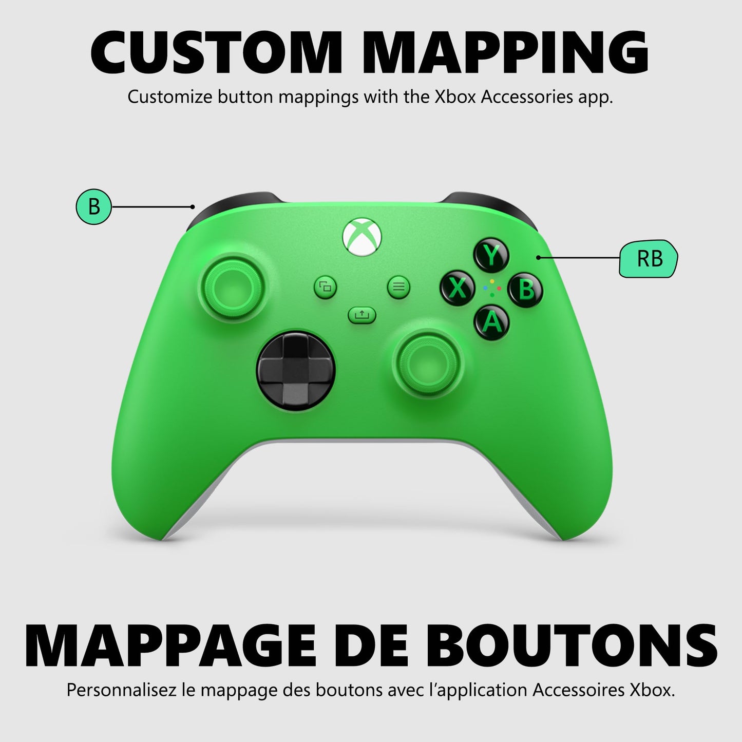 XBOX Core Wireless Gaming Controller – Velocity Green – Play on XBOX, Windows, Android, iOS, FireTV Sticks, Smart TVs, VR Headsets - Velocity Green Edition 🍁 All In One Marketplace Canada
