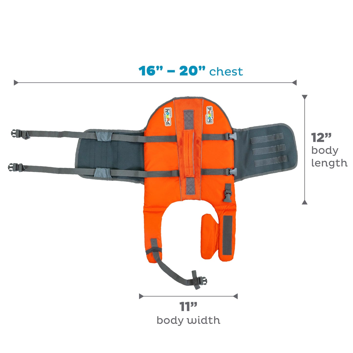 Outward Hound Granby Splash Dog Life Jacket with Handle, Reflective Floating Vest for Swimming & Boating, Maximum Buoyancy, All Skill Levels, Small Dogs & Puppies (16–20" Girth), Orange, Small 🍁 All In One Marketplace Canada