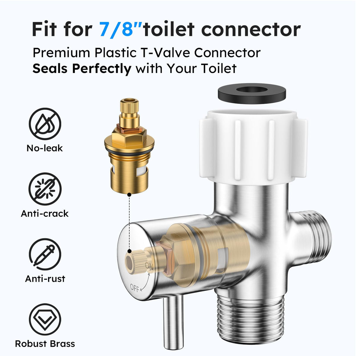 Arofa Handheld Bidet Sprayer for Toilet-Adjustable Water Pressure Control with Bidet Hose for Feminine Wash, Stainless Steel Brushed Nickel Cloth Diaper Bidet Toilet Sprayer for Baby Wash 🍁 All In One Marketplace Canada