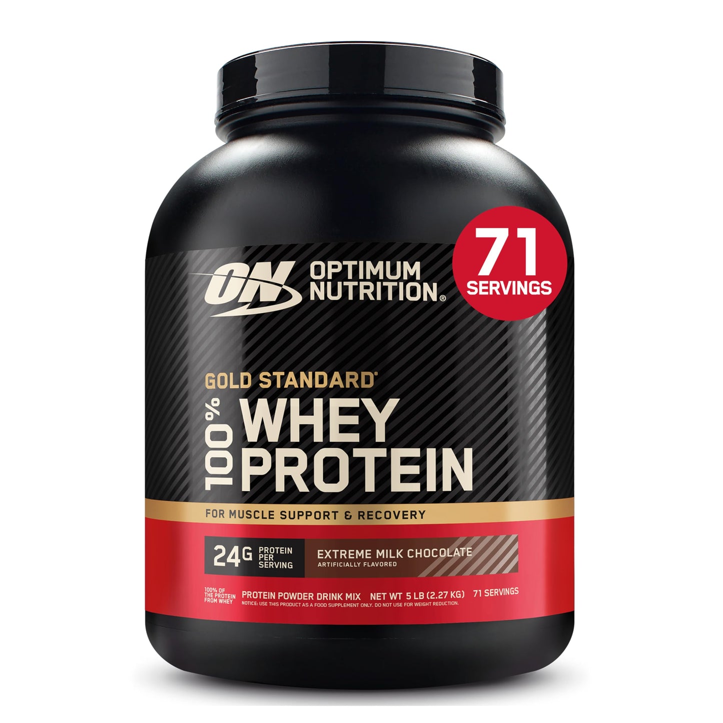 Optimum Nutrition Gold Standard 100% Whey Protein Powder, 2.270g - Extreme Milk Chocolate - 70 servings (packaging may vary) 🍁 All In One Marketplace Canada