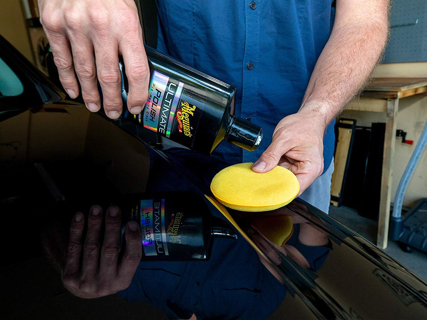 Meguiar’s Ultimate Polish – High-Gloss Polish for a Show Car Shine – Permanently Removes Light Swirls to Produce a Deep, Wet Reflection with a High Gloss Shine - Easy to Use, 16 Oz 🍁 All In One Marketplace Canada