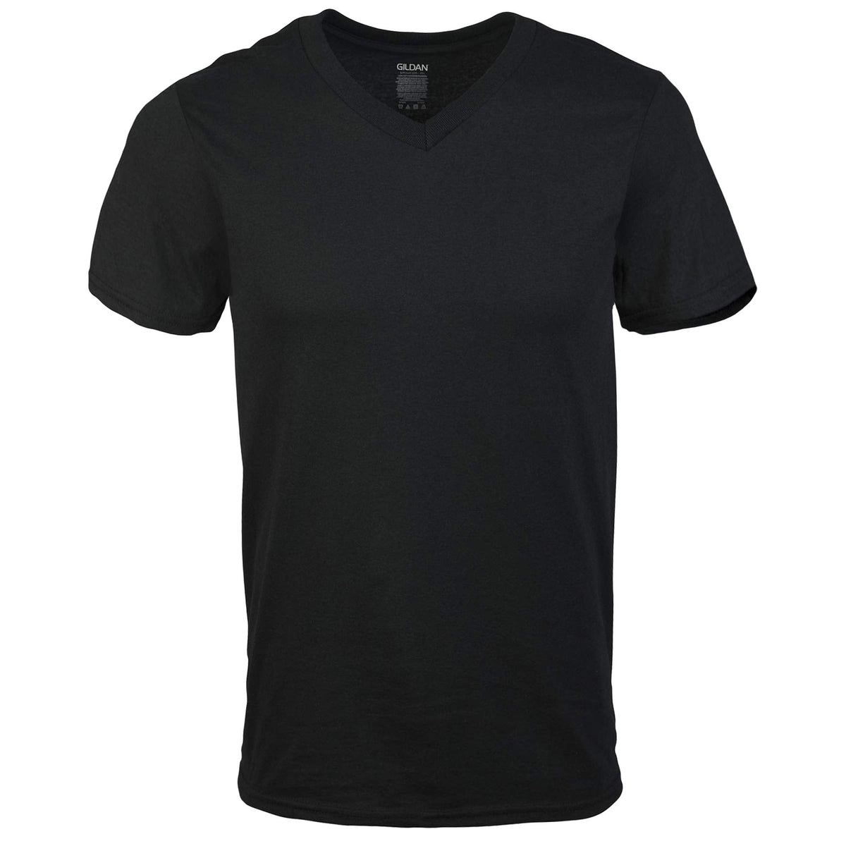 Gildan Men's V-Neck T-Shirts, Multipack, Black (6-Pack), Large 🍁 All In One Marketplace Canada