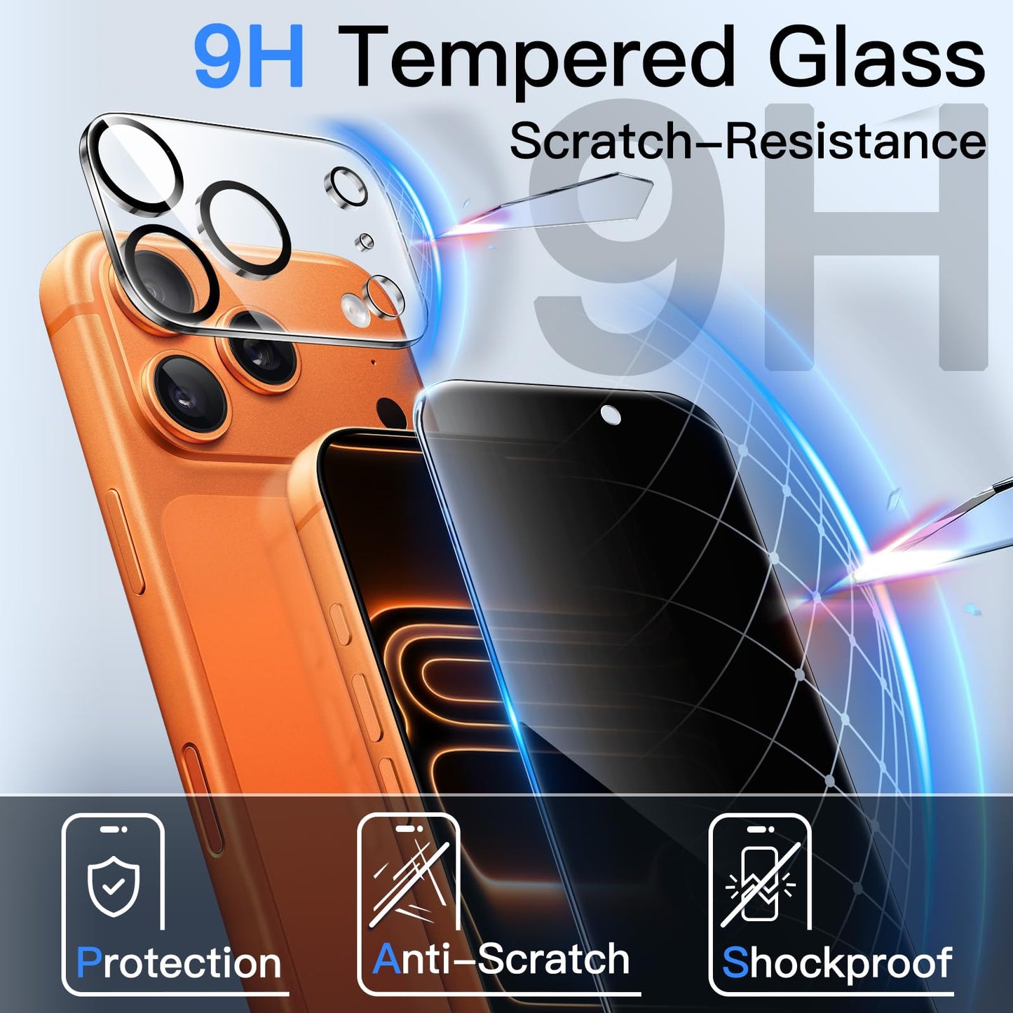 JETech Privacy Screen Protector for iPhone 17 Pro Max 6.9-Inch with Camera Lens Protector, Anti-Spy Tempered Glass Film, Easy Installation Tool, 2-Pack Each 🍁 All In One Marketplace Canada