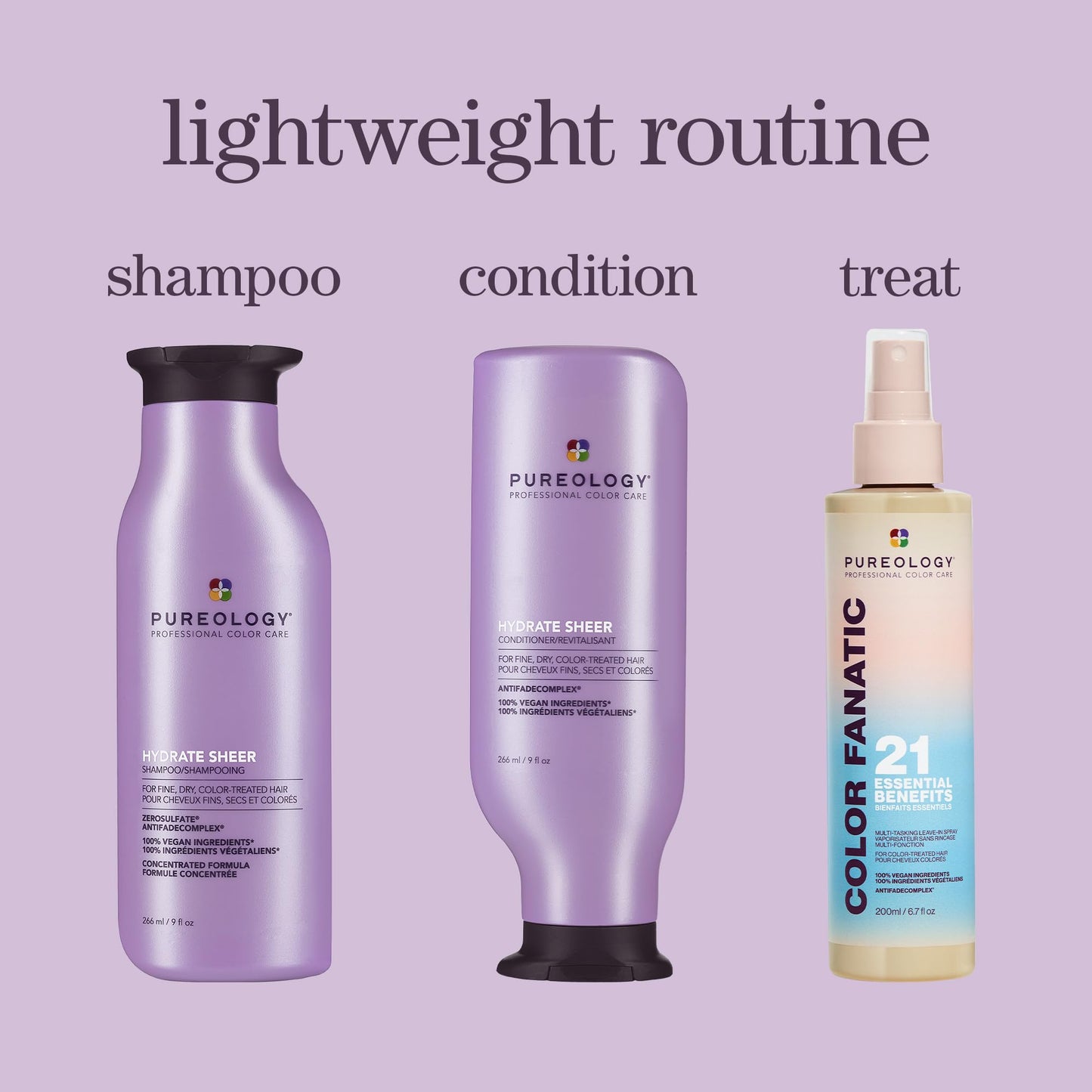 Pureology Hydrate Sheer Shampoo, Lightweight Color-Safe Hydration for Fine Dry Hair, Jojoba & Green Tea, Vegan, Sulfate-Free 🍁 All In One Marketplace Canada