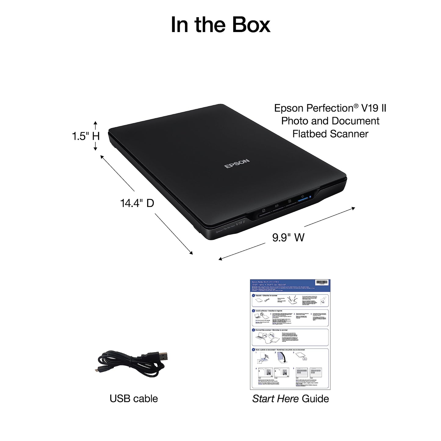 Epson Perfection V19 II Flatbed Photo Scanner 4800 dpi Optical Resolution 🍁 All In One Marketplace Canada