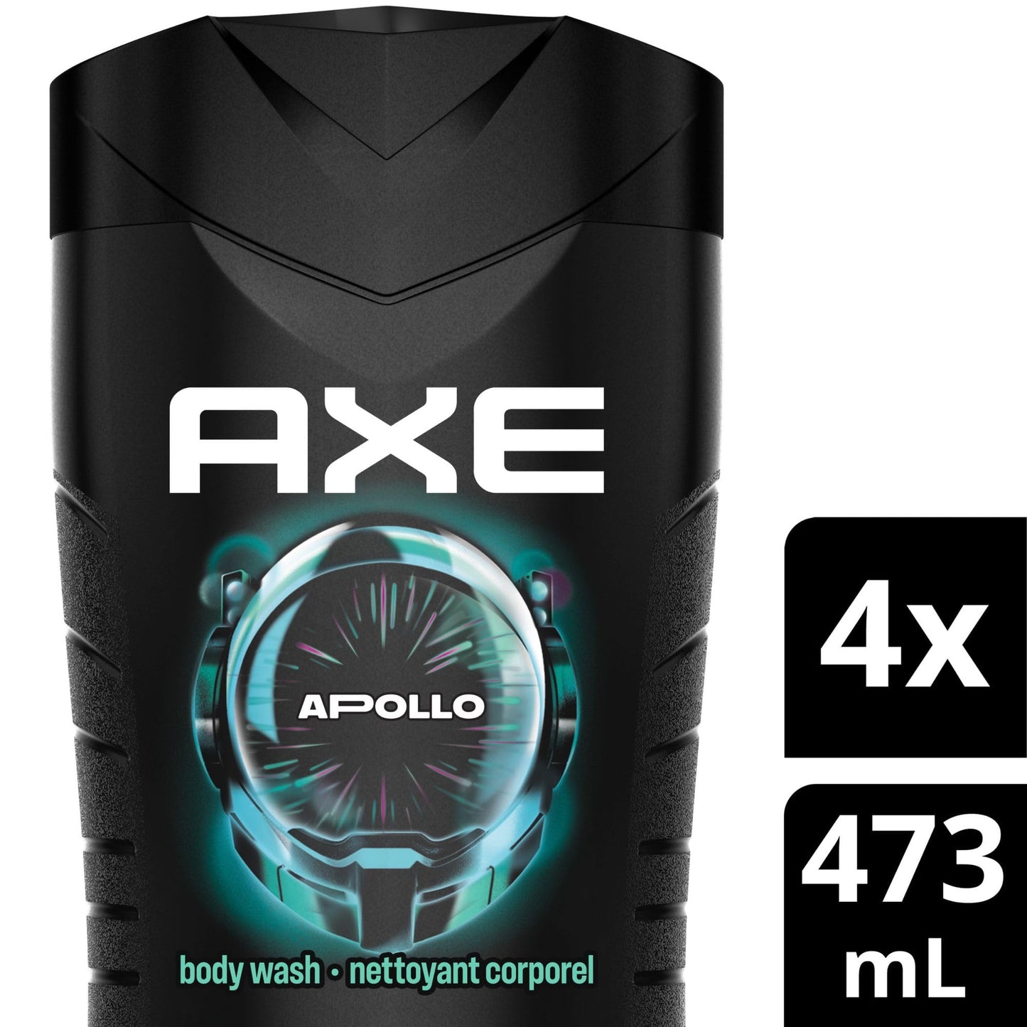 AXE Apollo Men's Body Wash for All Day Freshness, Sage & Cedarwood, with 100% Plant-Based Moisturizers, 473ml (Pack of 4) 🍁 All In One Marketplace Canada