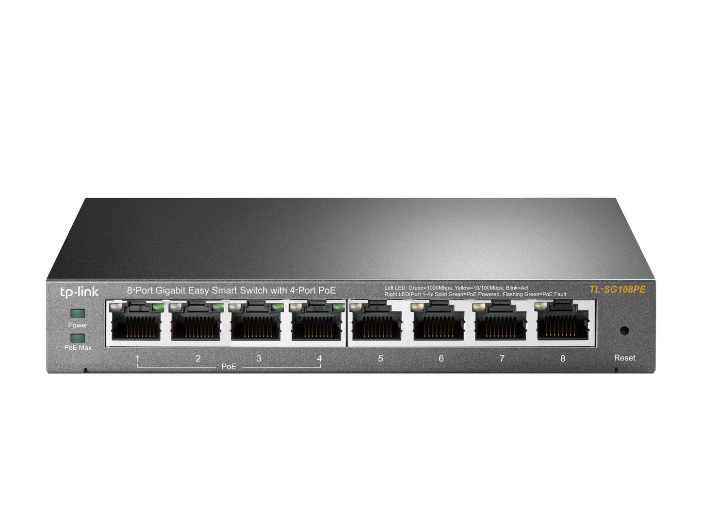TP-Link 8–Port Gigabit PoE Switch, 4 PoE+ Ports @64W, Easy Smart (TL-SG108PE) 🍁 All In One Marketplace Canada