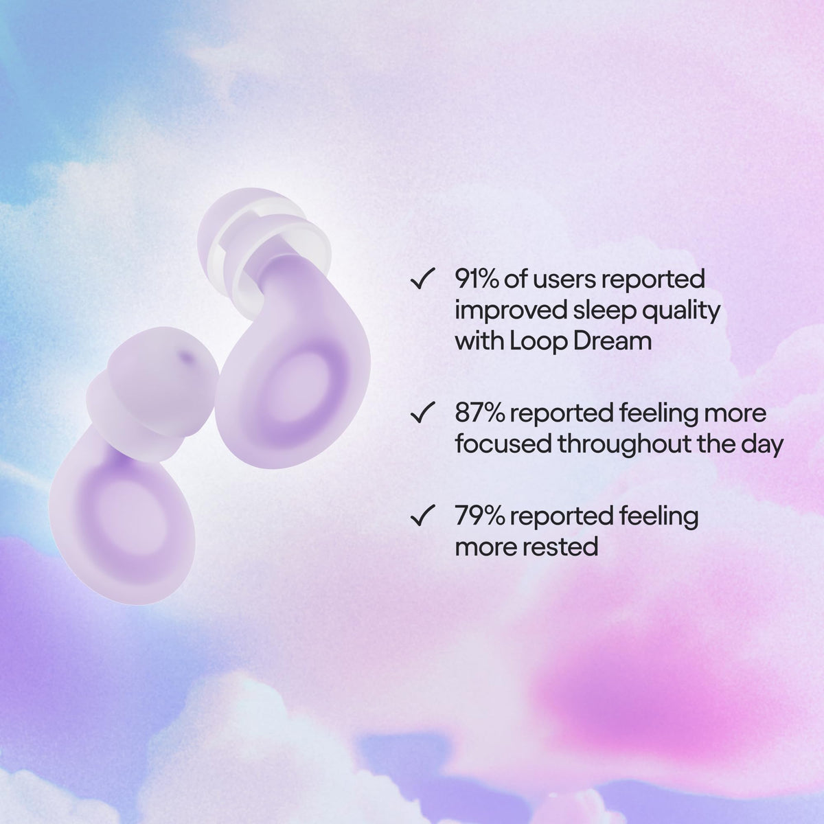 Loop Dream – Silicone/Memory Foam Earplugs for Sleep Comfort | Comfortable Ear Plugs for Muffling Snoring & Sleeping | Customized Fit | 27dB (SNR) Noise Reduction 🍁 All In One Marketplace Canada
