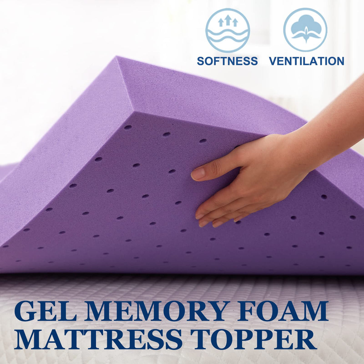 SINWEEK 2 Inch Twin Size Gel Memory Foam Mattress Topper 🍁 All In One Marketplace Canada