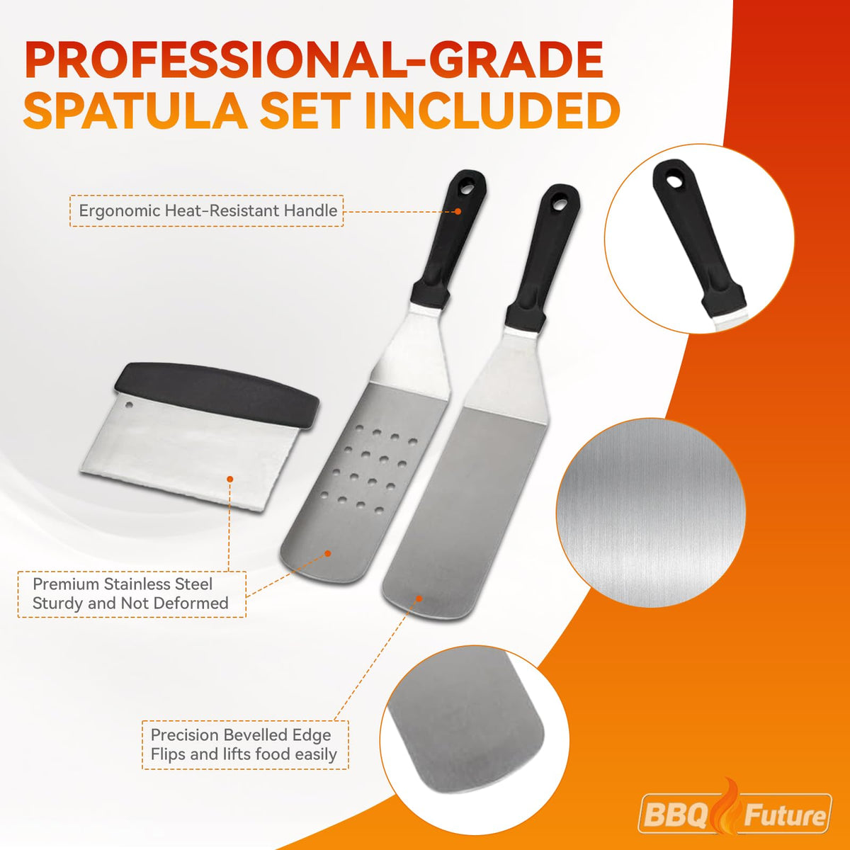 BBQ Future Universal Cast Iron Griddle for Gas Grill with Spatula Set, 23" x 16" Pre-Seasoned Nonstick Griddle Insert Large BBQ Flat Top Plate for All Gas/Electric Grill, Stove Top and More 🍁 All In One Marketplace Canada