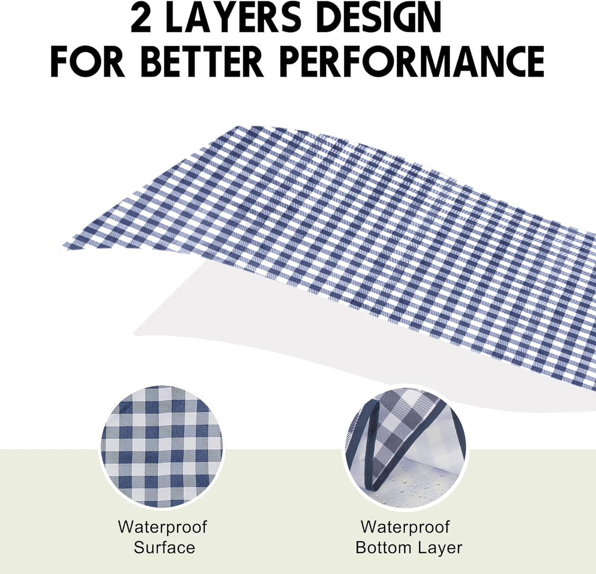 SAMSIER Large Outdoor Picnic Blankets Waterproof Foldable, Beach Blanket Sandproof Portable, Cute Picnic Mat Washable (Navy Blue, 80"×80") 🍁 All In One Marketplace Canada