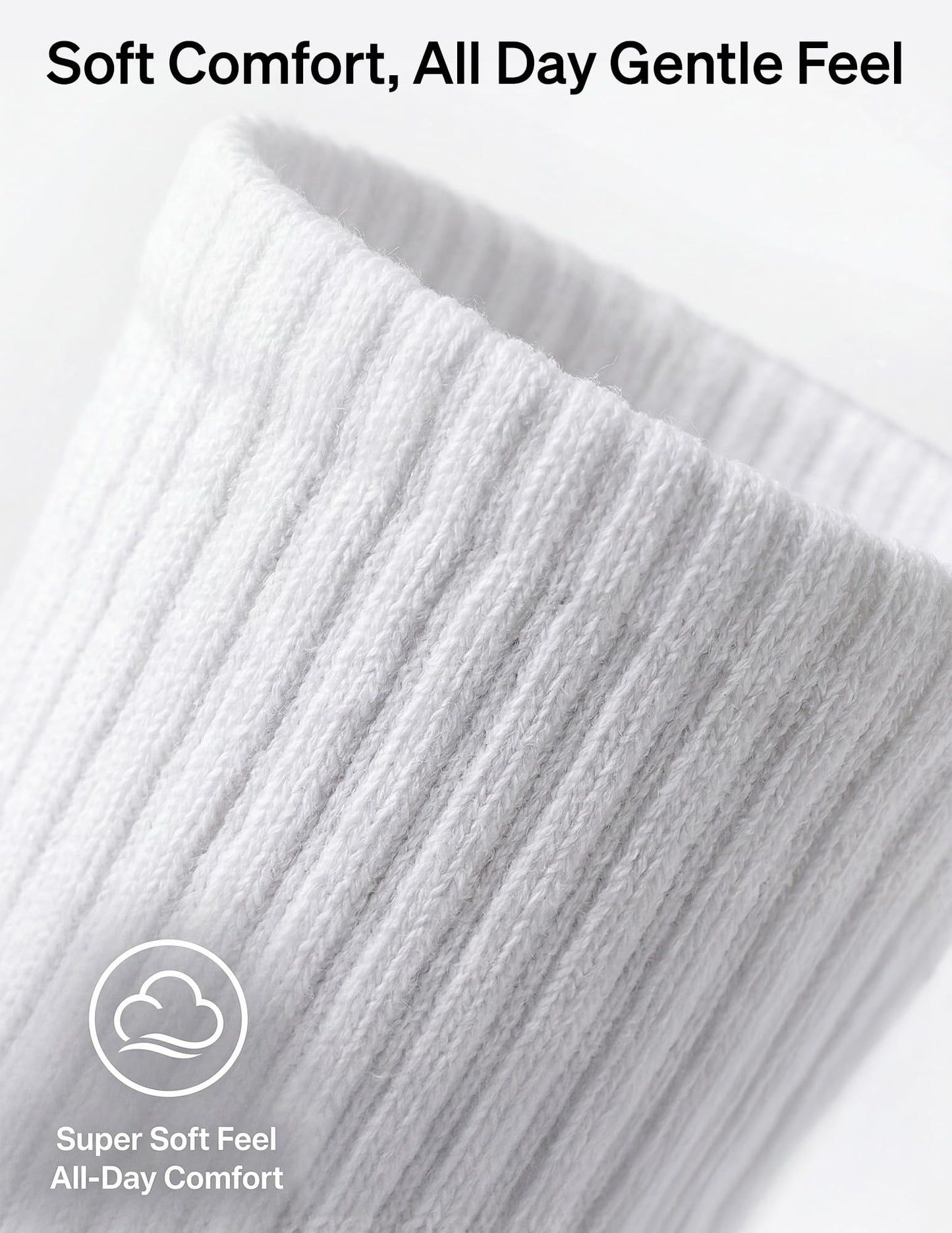Hue Women's Mini Crew Sock 6 Pair Pack, White - 6 Pair Pack, One Size 🍁 All In One Marketplace Canada