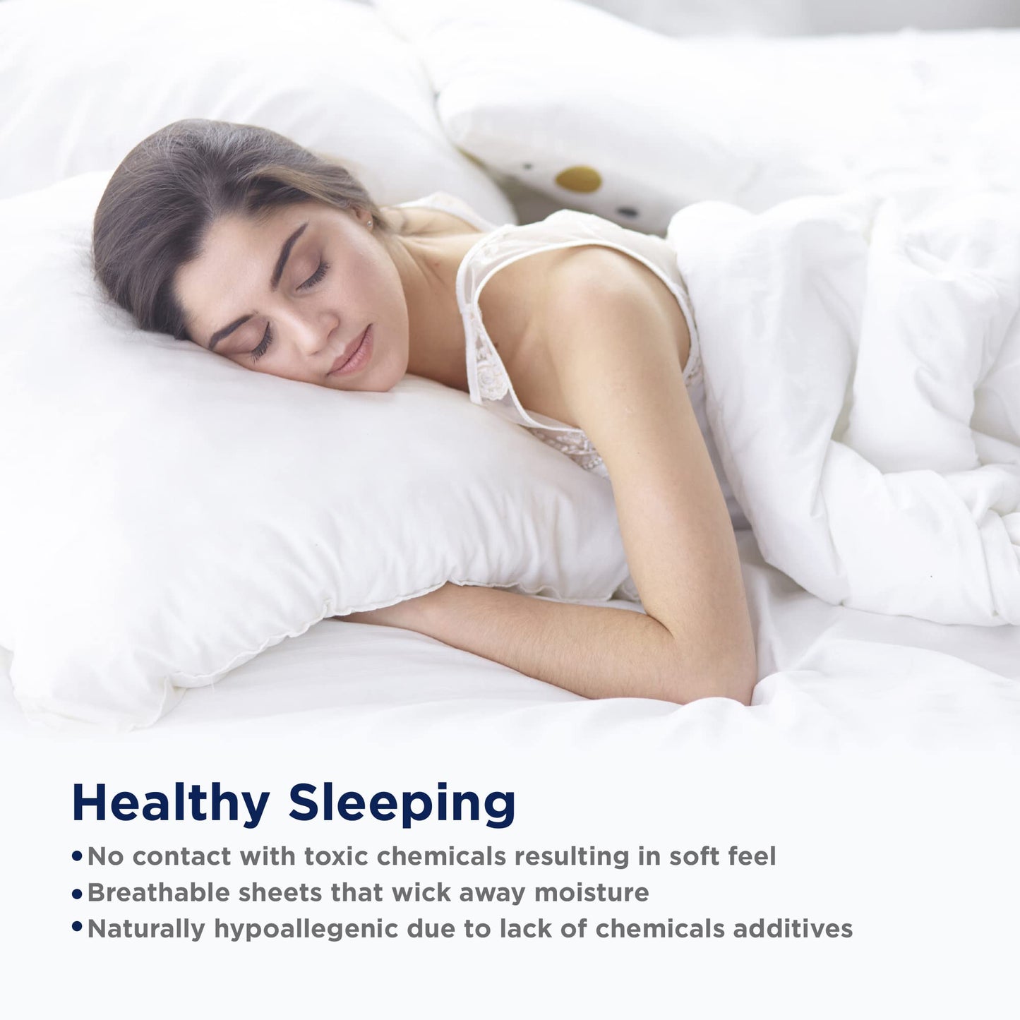 100% Egyptian Cotton Queen Sheets - 1000 Thread Count White Bed Sheets for Queen Size Bed, Long Staple Cotton Bedding Sheets, Sateen Weave, Luxury Hotel Sheets, Fits 17" Mattress 🍁 All In One Marketplace Canada