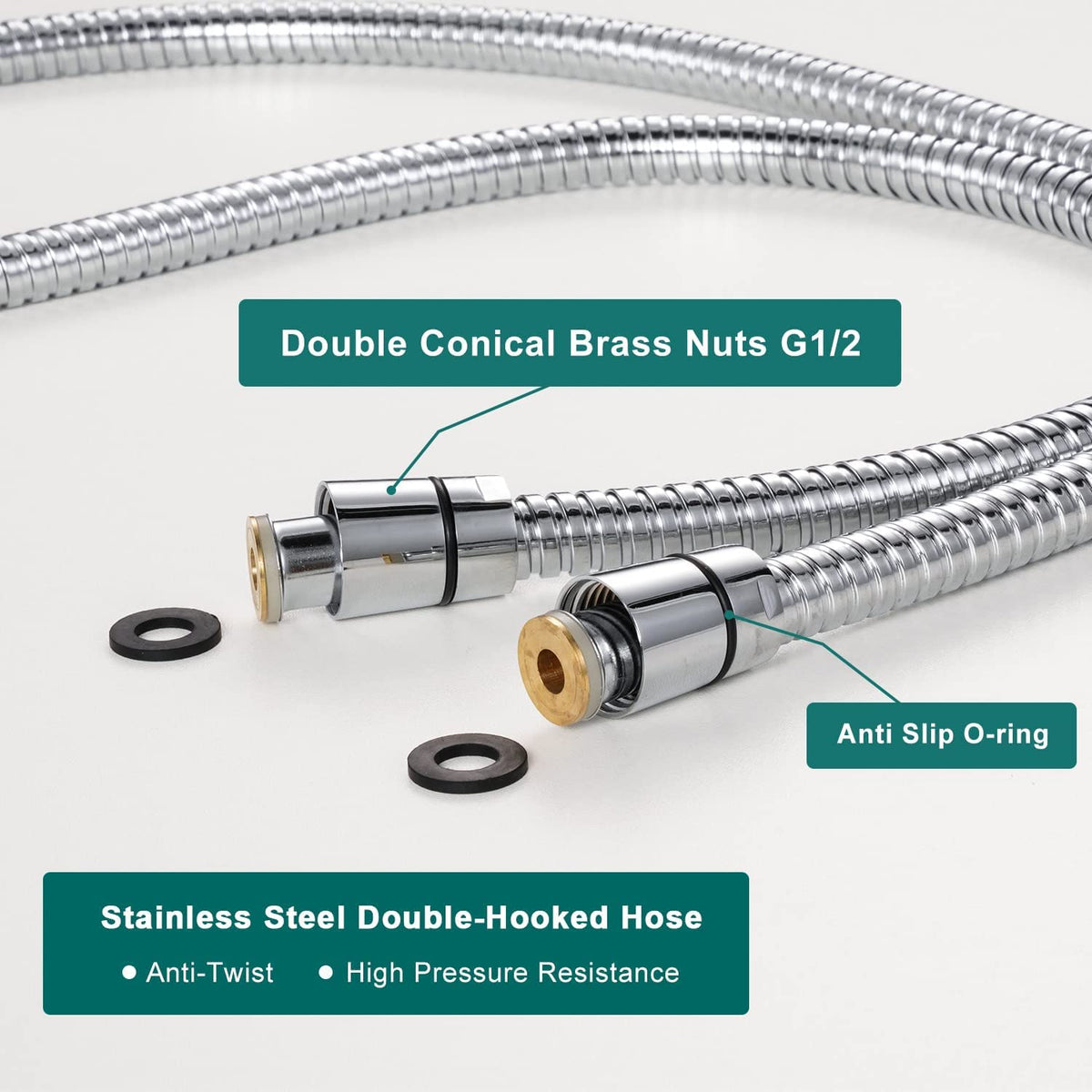 RV Shower Head with Hose, High Pressure 5 Mode Shower Head Replacement, Shower Head for RV/Campers, Travel Trailer, Motorhome for Water Saving, Handheld Shower Head Holder and Hose, On Off Switch 🍁 All In One Marketplace Canada