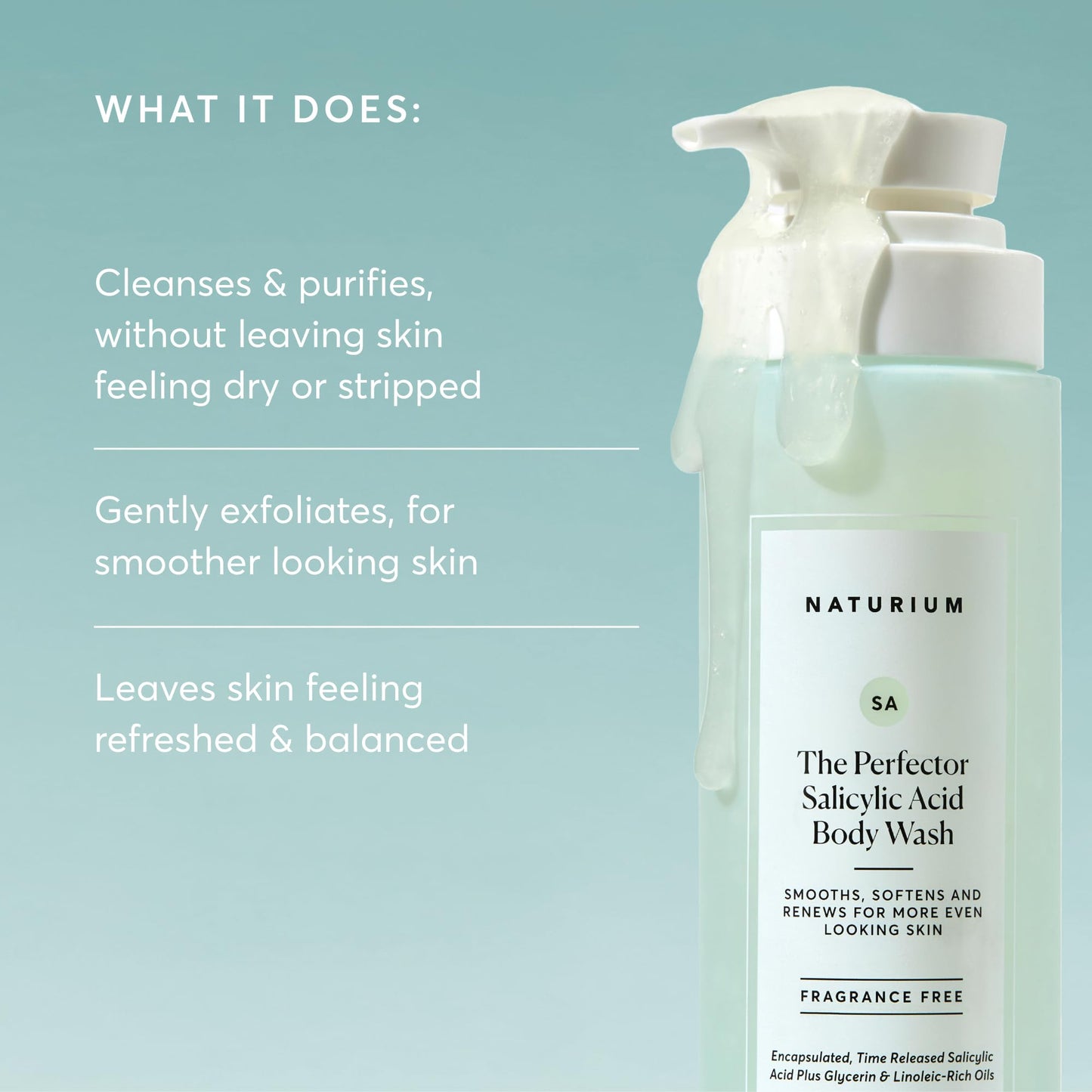Naturium The Perfector Salicylic Acid Body Wash | Gentle & Smoothing Cleanser | 16.9 FL OZ / 500 ml 🍁 All In One Marketplace Canada