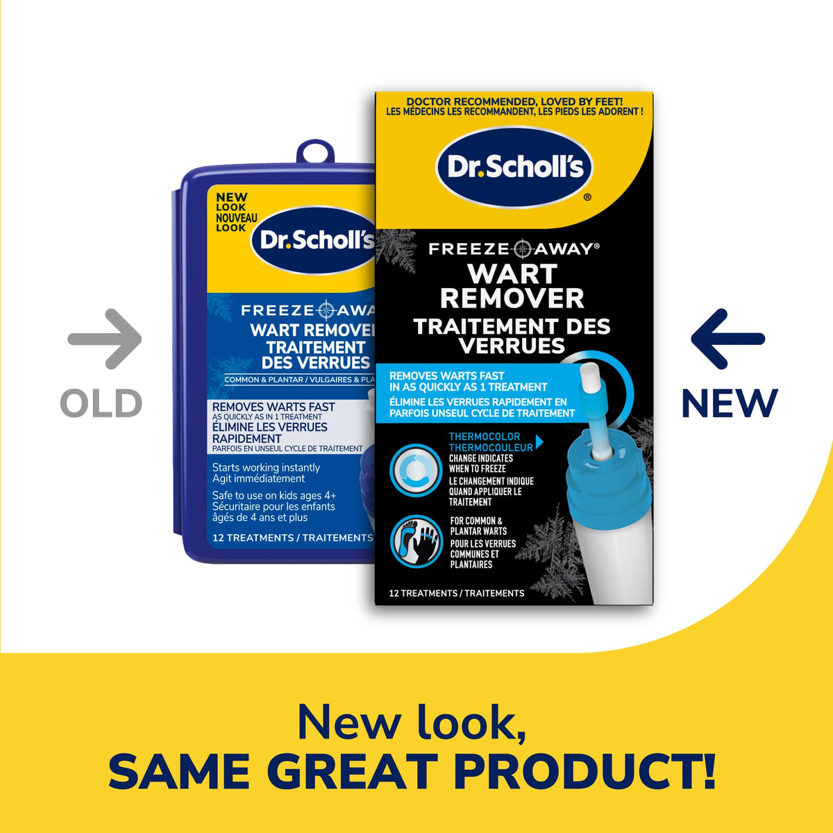 Dr. Scholl’s FreezeAway Wart Remover, 12 Applications // Doctor-Proven Therapy, for Common and Plantar Warts 🍁 All In One Marketplace Canada