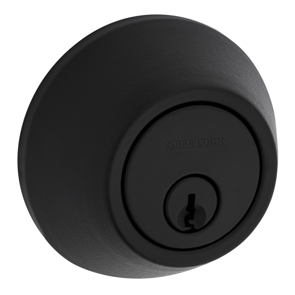 Weiser Safelock Matte Black Round Deadbolt Lock, ANSI/BHMA Grade 3 Certified Front Door Lock, Exterior Door Lock with Key, Traditional Door Locks for Entry Door 🍁 All In One Marketplace Canada