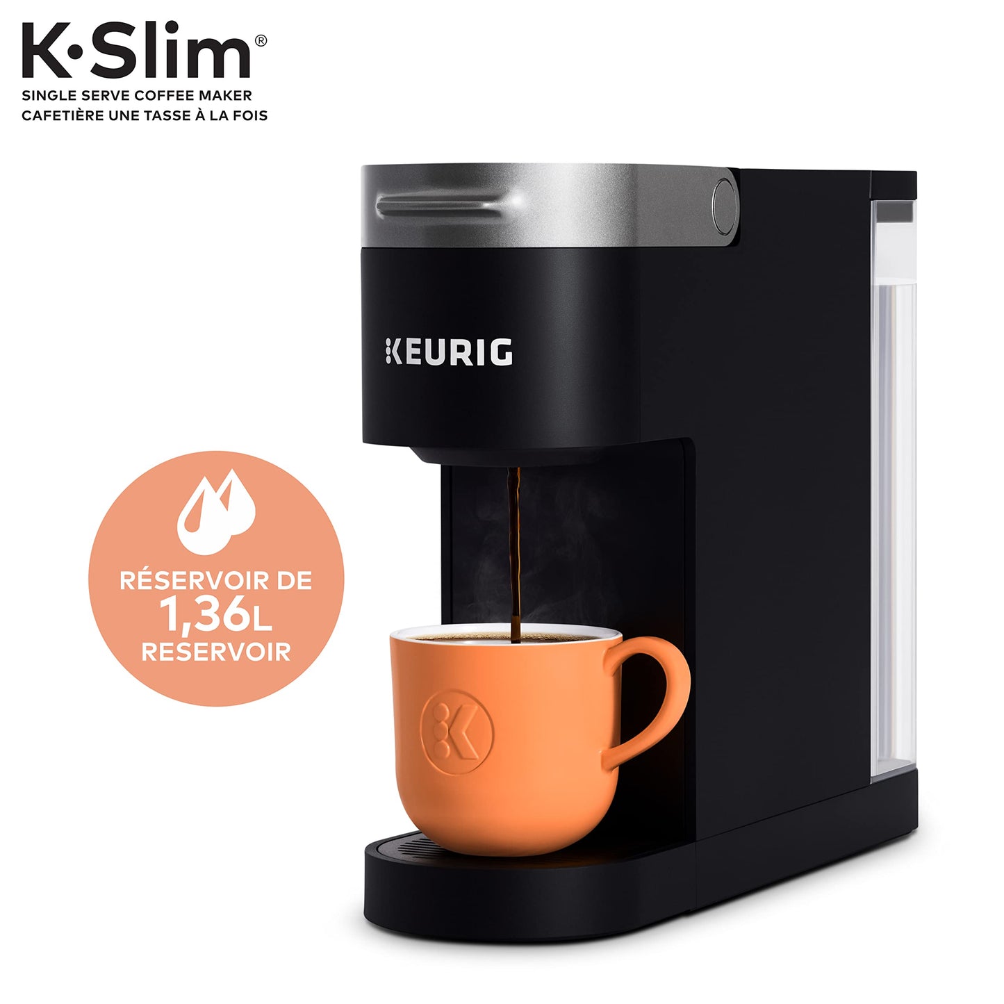 Keurig K-Slim Single Serve K-Cup Pod Coffee Maker, Featuring Simple Push Button Controls And MultiStream Technology, Black 🍁 All In One Marketplace Canada