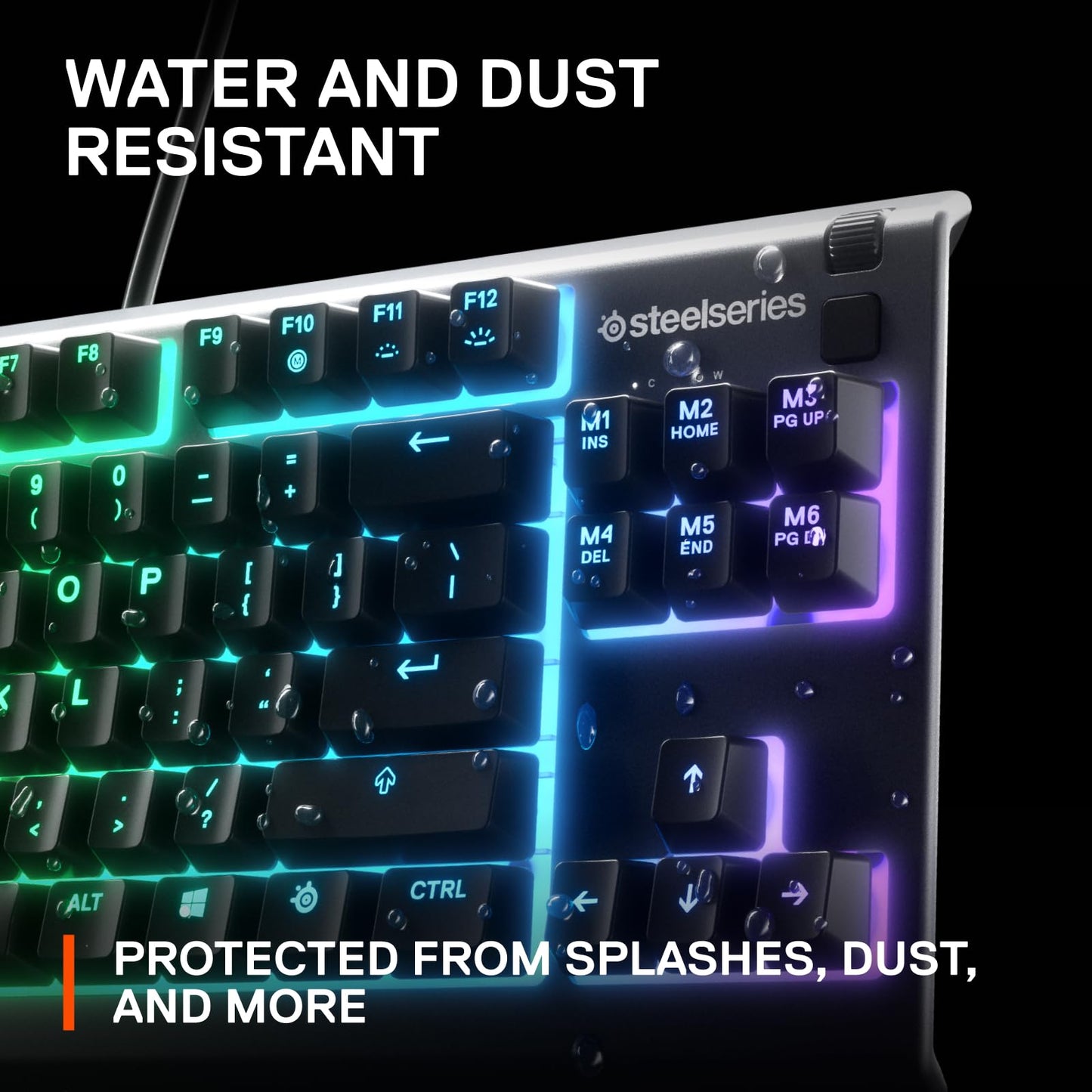 SteelSeries Apex 3 TKL RGB Gaming Keyboard – Tenkeyless Compact Form Factor - 8-Zone RGB Illumination – IP32 Water & Dust Resistant – Whisper Quiet Gaming Switch – Gaming Grade Anti-Ghosting, Black 🍁 All In One Marketplace Canada