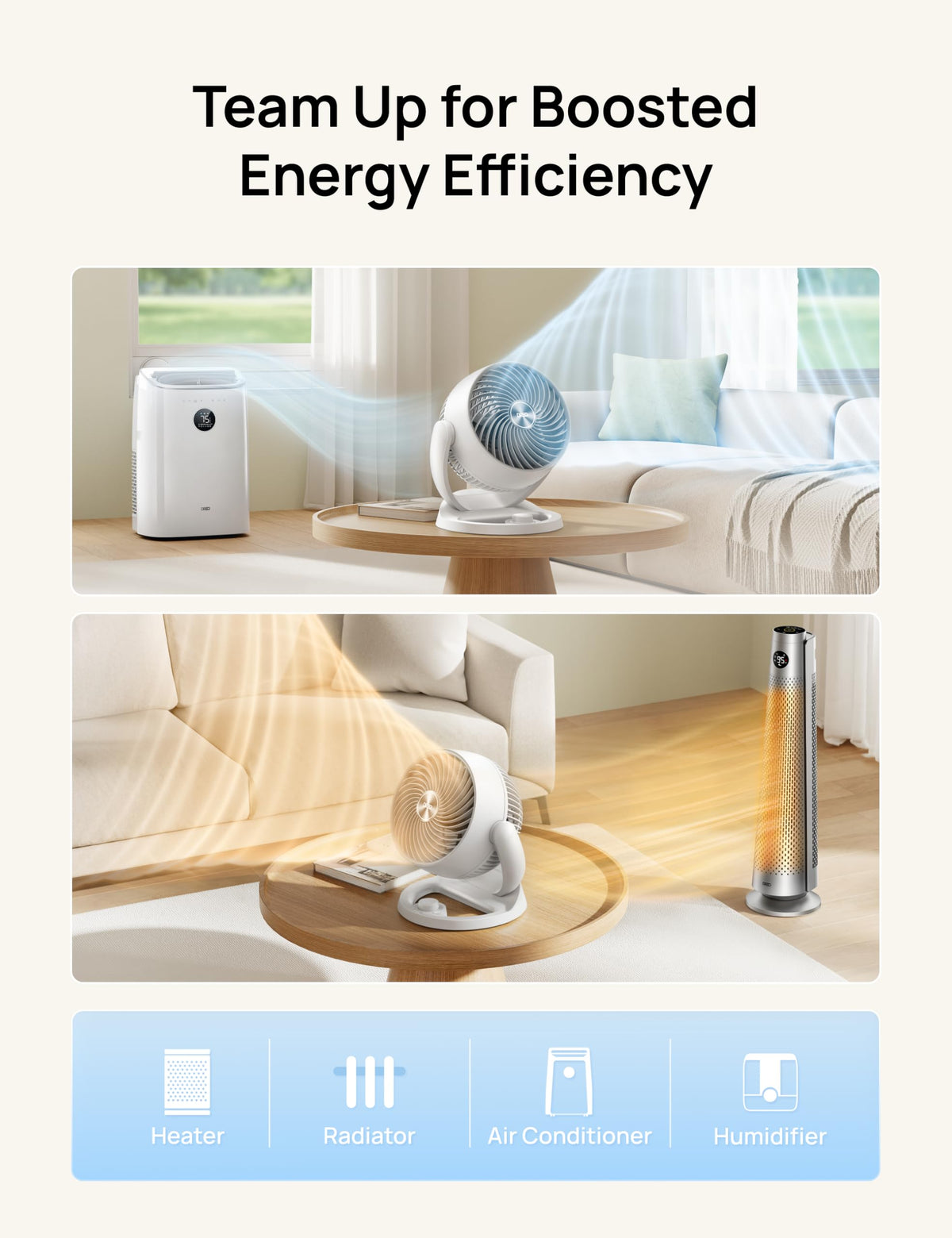 DREO Fan for Bedroom, 12 Inches, 70ft Powerful Airflow, 25db Quiet Table Air Circulator Fans for Whole Room, 120° Adjustable Tilt Desk Fan, 3 Speeds, Desktop Fan for Home, Office, Kitchen, RV 🍁 All In One Marketplace Canada