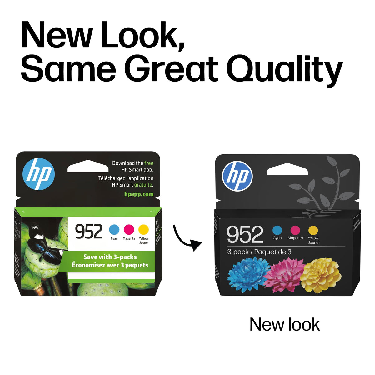 Original HP 952 Cyan, Magenta, Yellow Ink Cartridges (3-Pack) | Works with HP OfficeJet 8702, HP OfficeJet Pro 7720, 7740, 8210, 8710, 8720, 8730, 8740 Series | Eligible for Instant Ink | N9K27AN 🍁 All In One Marketplace Canada
