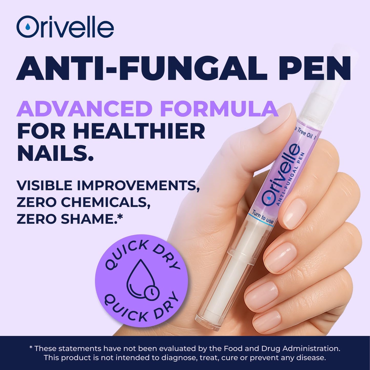 Orivelle Toenail Care Pen - Extra Strength Toe Nail Remedy - Professional Nail Solution for Fingernail with Tea Tree Oil (Pack of 4) 🍁 All In One Marketplace Canada