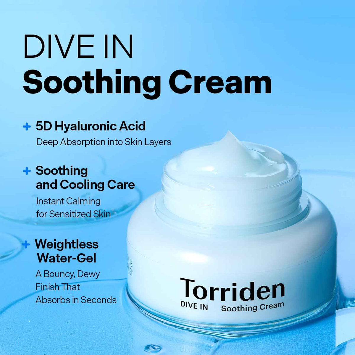 Torriden Dive-In Low Molecular Hyaluronic Acid Soothing Cream 100ml 🍁 All In One Marketplace Canada