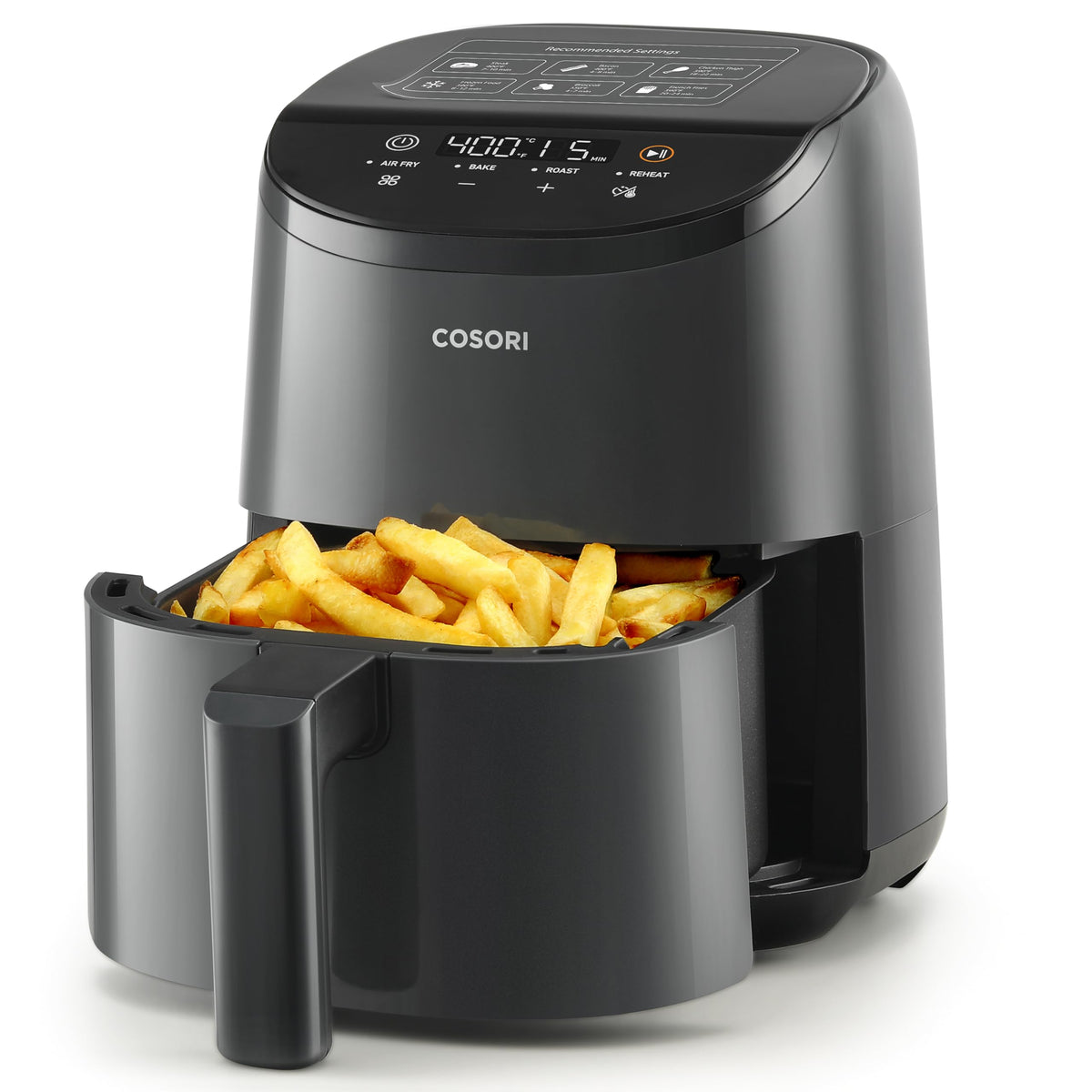 Cosori Lite 2.1 Qt Small Air Fryer, Max 400°F, 4-in-1, 97% Less Oil, Gray 🍁 All In One Marketplace Canada