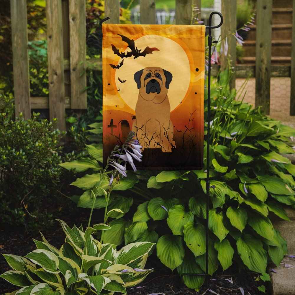 Caroline's Treasures BB4284GF Halloween Mastiff Garden Size Flag, Small, Multicolor