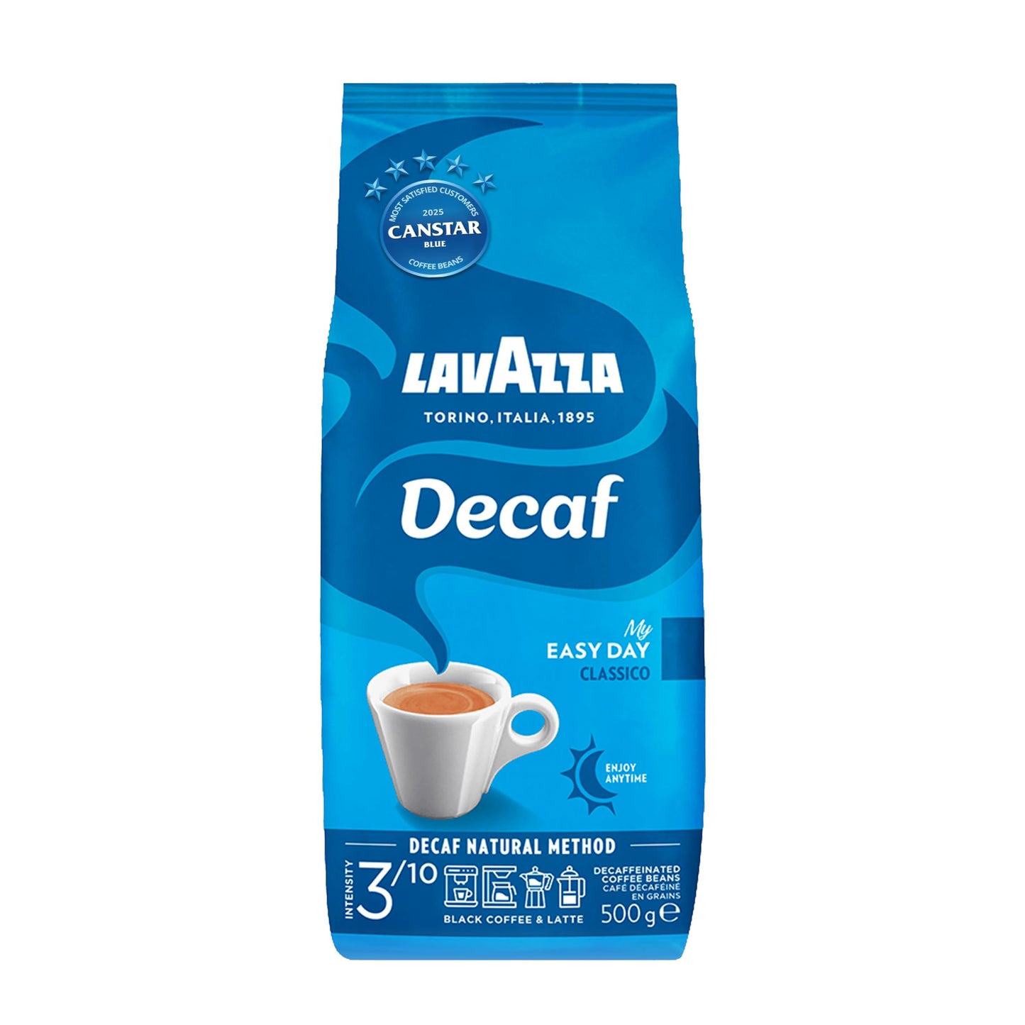 Lavazza Dek Whole Bean Coffee Blend, Decaffeinated Dark Espresso Roast, 1.1-Pound (.5 KG) Bag 🍁 All In One Marketplace Canada