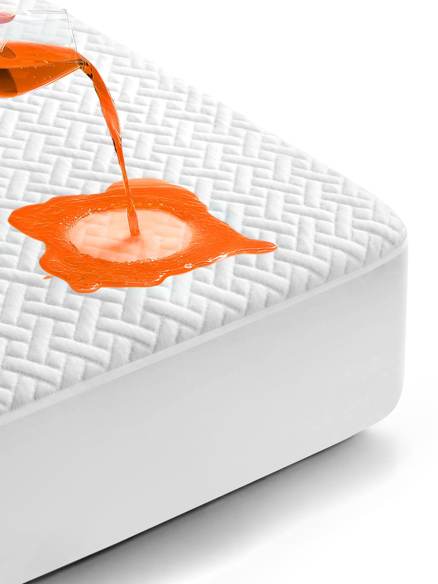 100% Waterproof Mattress Protector Twin Size, Premium Viscose from Bamboo Mattress Pad Ultra Soft Breathable, Noiseless Mattress Cover Fitted 8"-21" Deep Pocket 🍁 All In One Marketplace Canada