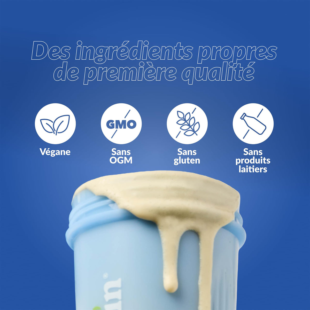 Good Protein – 32g Protein, Vegan High Protein Powder, 100% Natural, Non-GMO, Dairy-free, Gluten & Soy Free and No Added Sugar. Plant-Based Protein Shake (French Vanilla, 470 g) 🍁 All In One Marketplace Canada