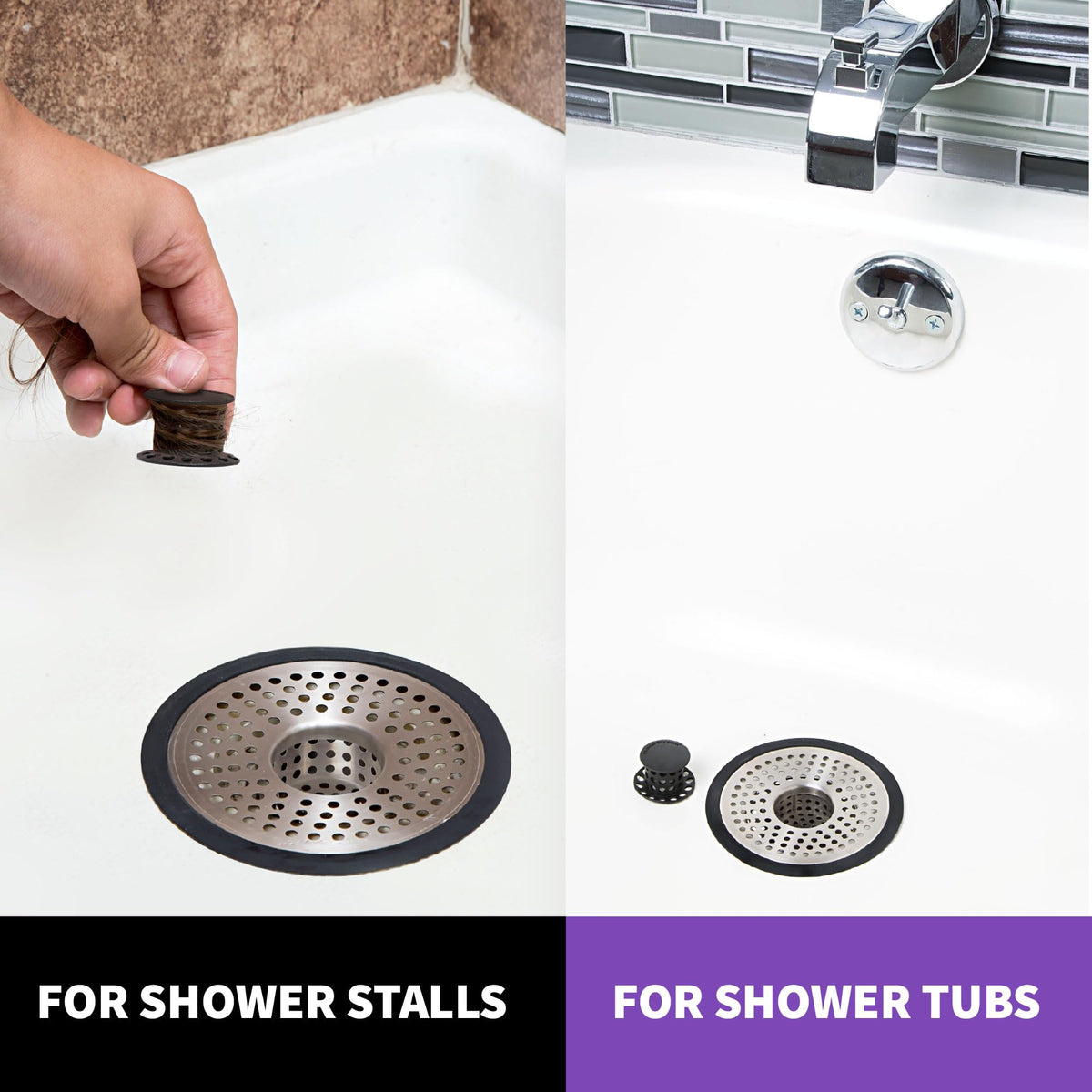 ShowerShroom SHSULT755 Ultra Revolutionary Shower Hair Catcher Drain Protector, Stainless 🍁 All In One Marketplace Canada