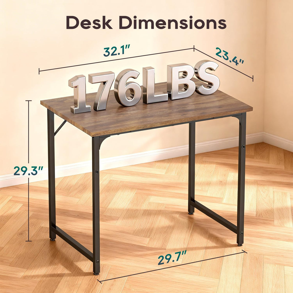 BestOffice Computer Desk,Home Office Desk Writing Study Table Modern Simple Style PC Desk with Metal Frame for Home Office 🍁 All In One Marketplace Canada