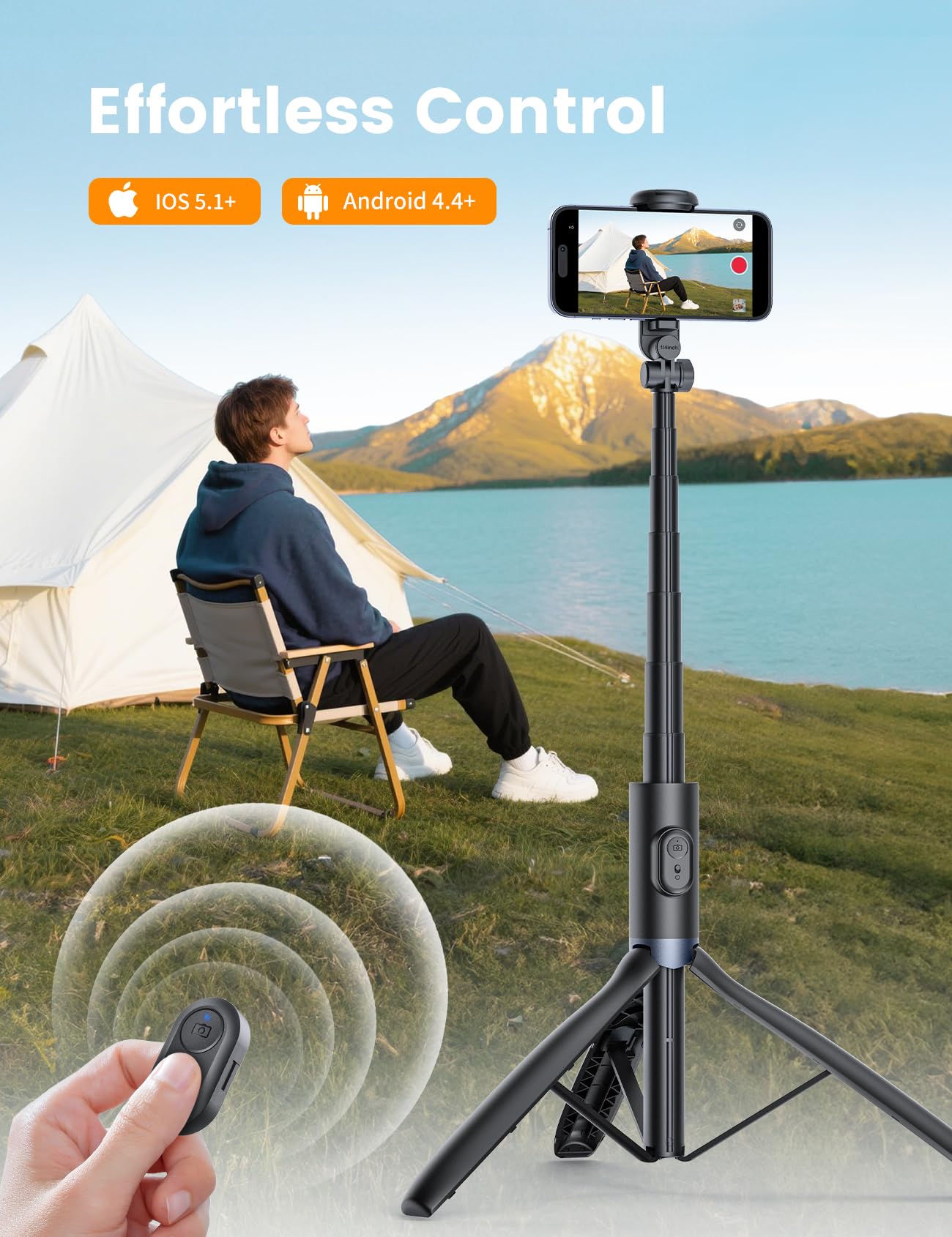 ANXRE 67.7" Photographic Tripod Stand with Light, NT99 Tripod Stand for Cell Phone & Camera & Gopro, Travel Stand Holder with Remote for Content Creator Video Recording 🍁 All In One Marketplace Canada