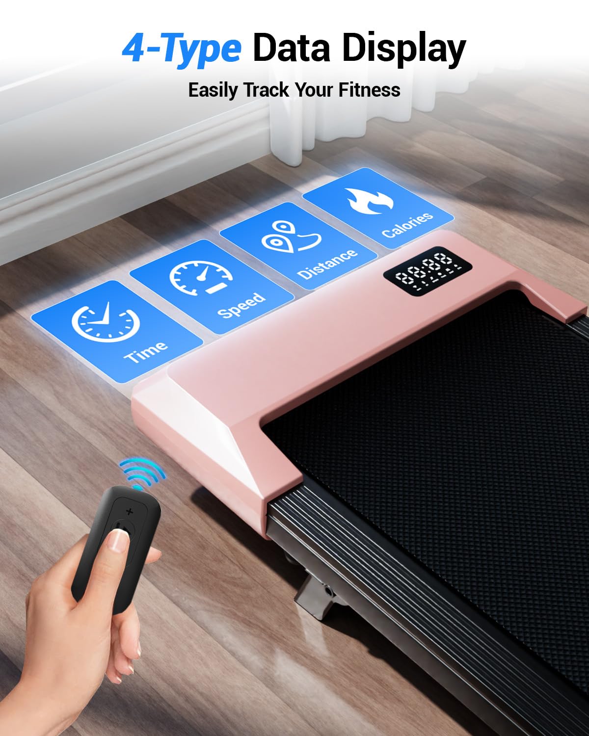 Superun Walking Pad,6% Manual Incline Walking Pad Treadmill,Under Desk Treadmill for Home Office, with App & Remote,2.5HP Quiet,LED Display,300 lbs Capacity 🍁 All In One Marketplace Canada