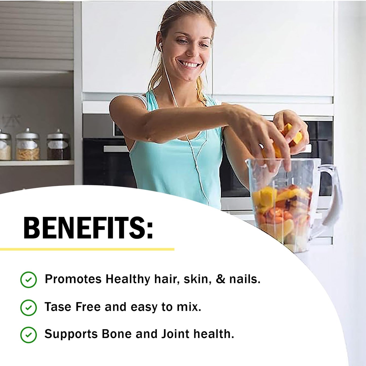 Collagen Peptides Powder | Hydrolyzed Collagen Powder with 18 Essential Amino Acids | Supports Healthy Skin Hair & Nails | Bone & Joint Support | Unflavored, Non GMO, Gluten Free | Easy to Mix | 16 oz 🍁 All In One Marketplace Canada