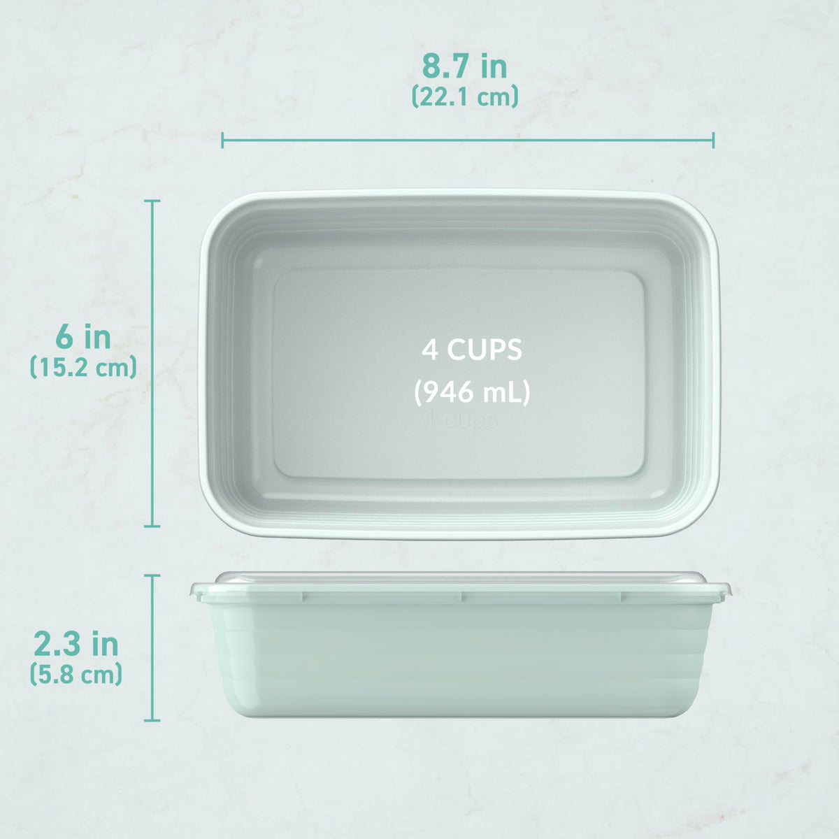 Bentgo Prep 1-Compartment Meal-Prep Containers with Custom-Fit Lids - Microwaveable, Durable, Reusable, BPA-Free, Freezer and Dishwasher Safe Food Storage Containers - 10 Trays & 10 Lids (Mint) 🍁 All In One Marketplace Canada