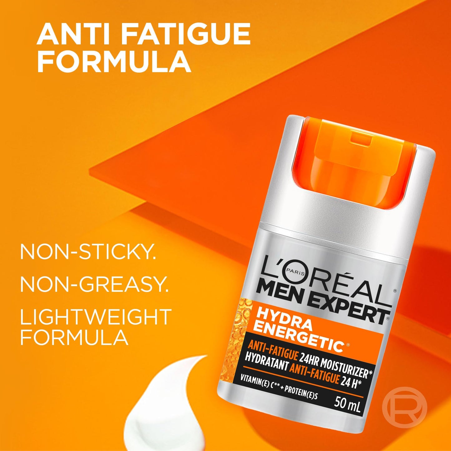 L’Oréal Paris Men Expert Anti Fatigue Daily Moisturizer for Men with Vitamin C & Protein, 24HR Non Greasy Hydration, For Dry and Dull Skin, Reduces look of fine lines & dark circles, Hydra Energetic, 50ml 🍁 All In One Marketplace Canada